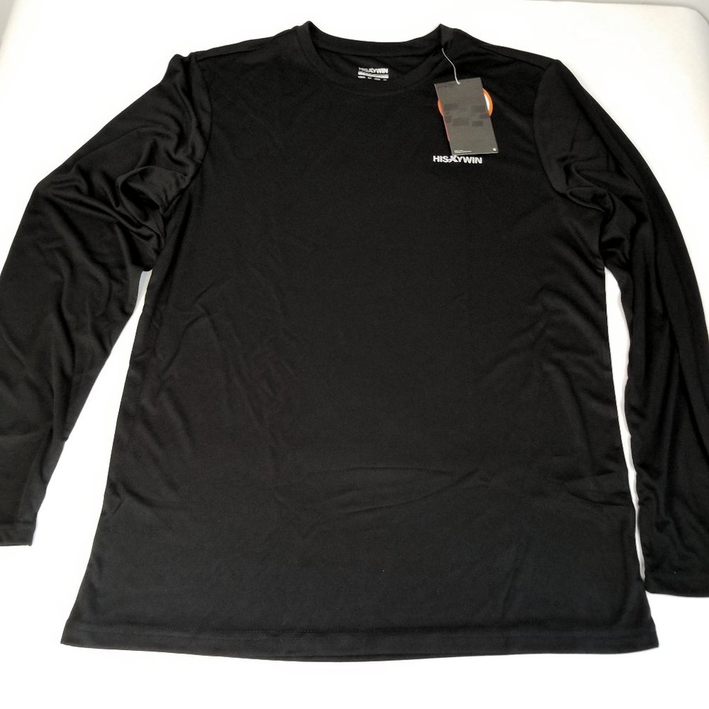 Men's Small Black UPF50+ Outdoor UV Sun Protection